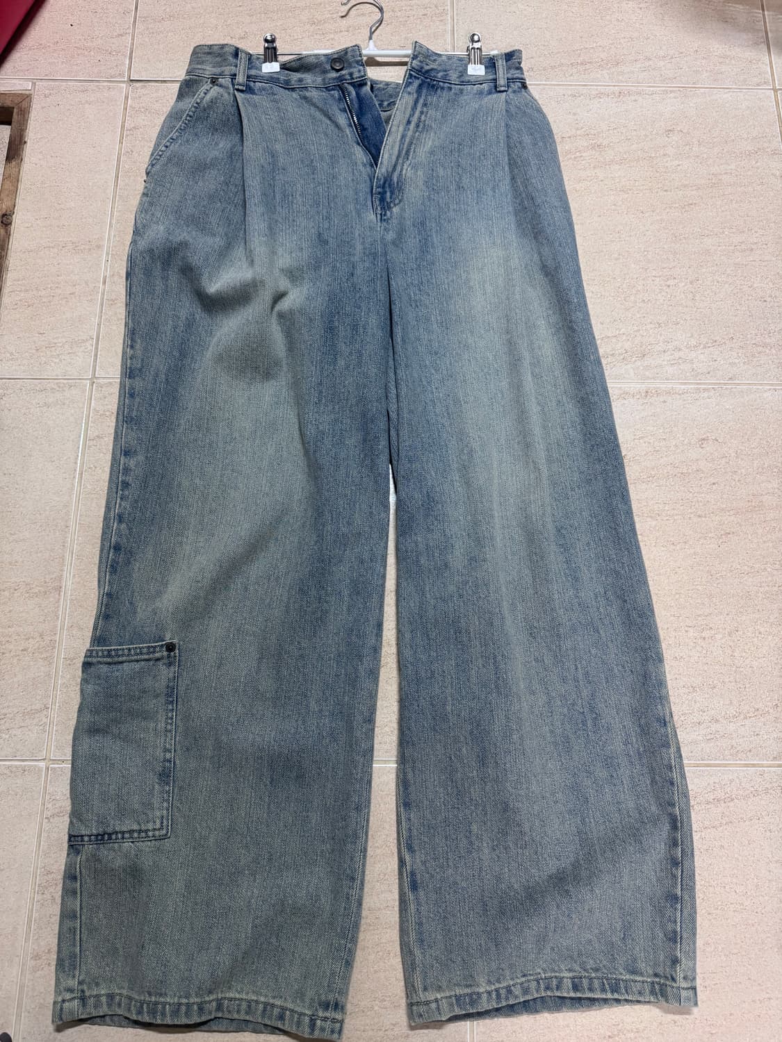 비긴202 원턱 와이드 카펜터 데님팬츠  1사이즈 상품이미지2