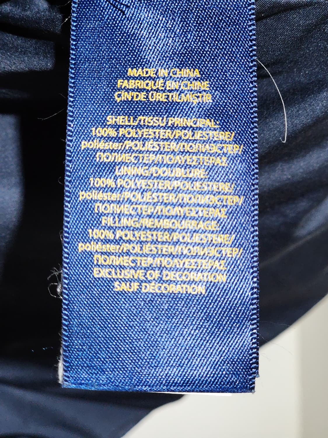 (M) 랄프로렌 폴로 퀼팅자켓 네이비 누빔점퍼 캐주얼  상품이미지5