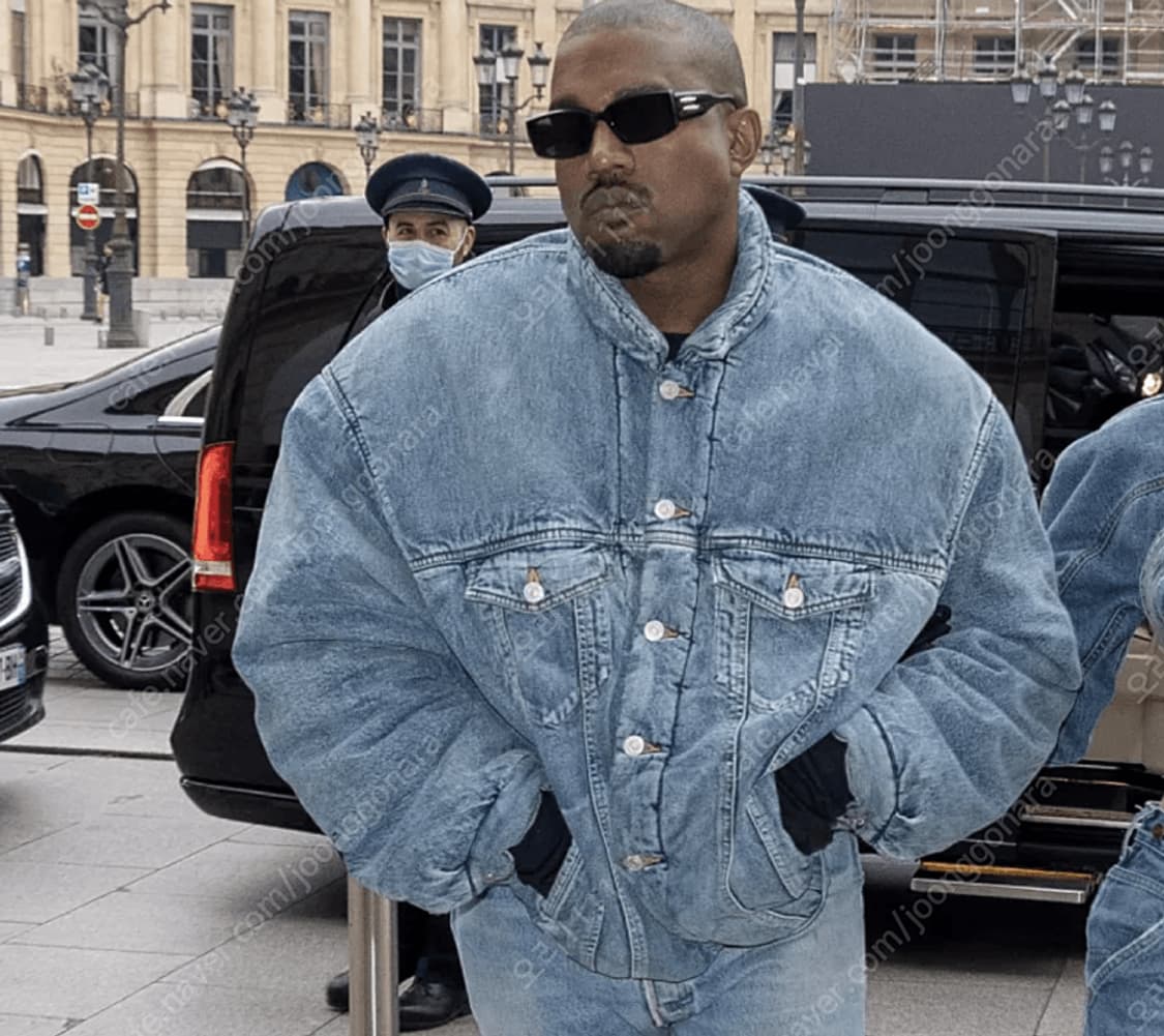 [48] 발렌시아가 패디드 재패니스 데님 자켓 연청 상품이미지5