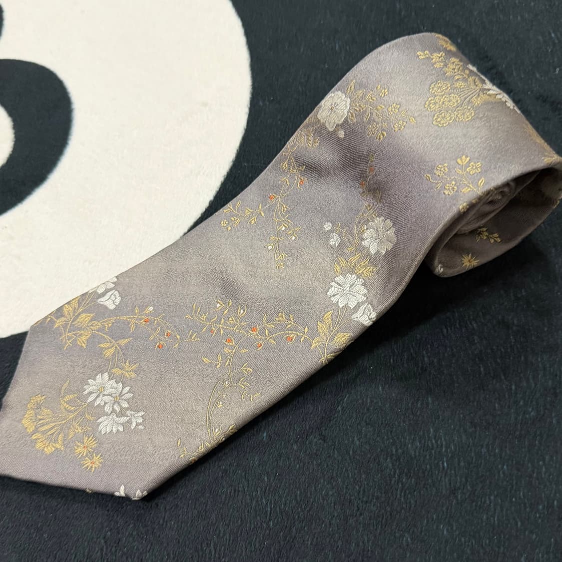 입생로랑 빈티지 실크 넥타이 (Red & Navy) 상품이미지1