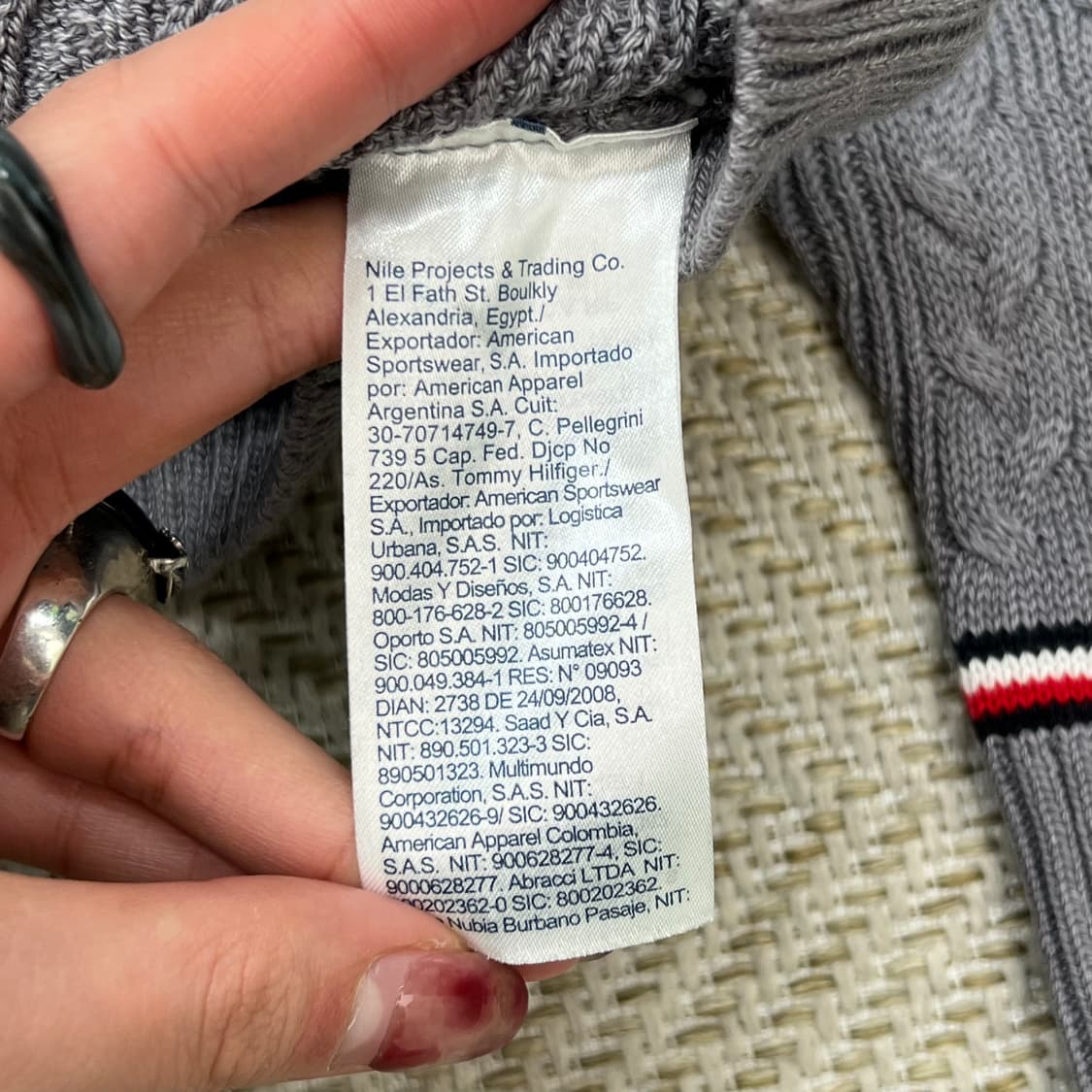 타미 라운드넥 꽈배기 니트 r2804 상품이미지7