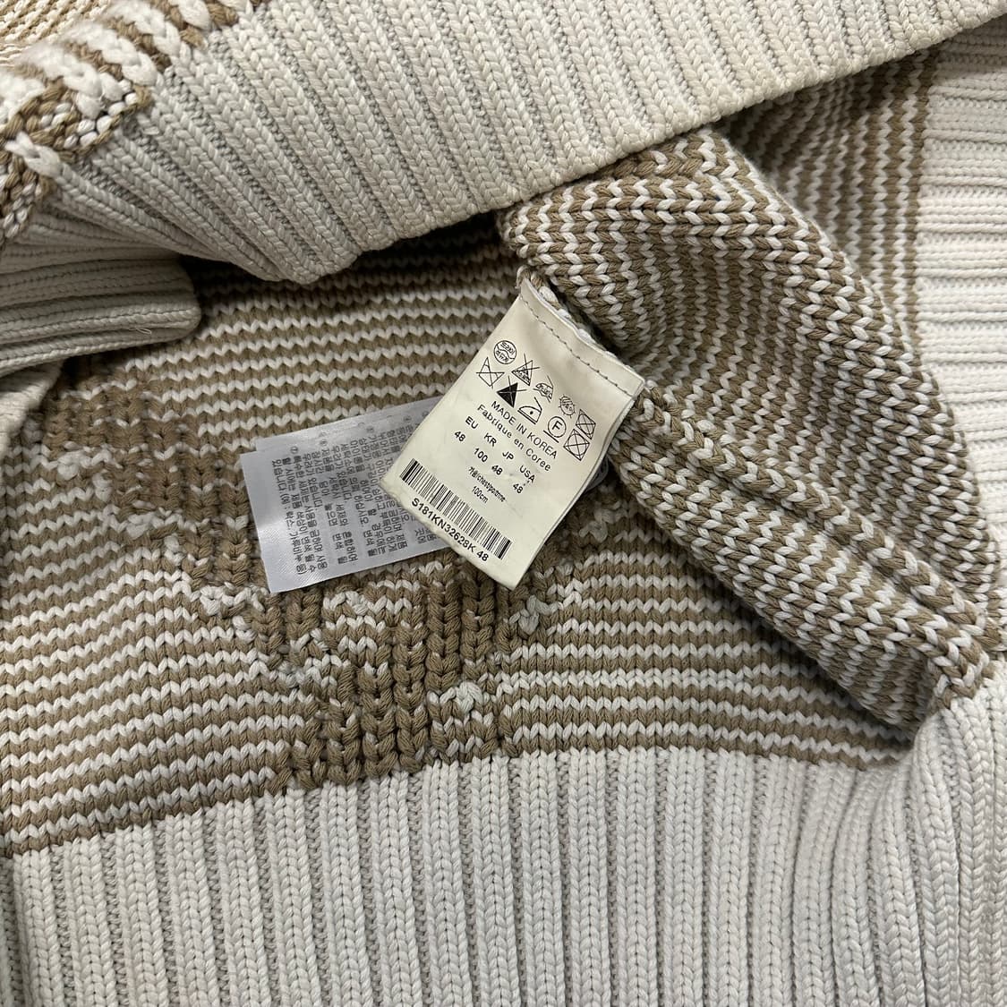 솔리드옴므 자카드 니트 상품이미지6