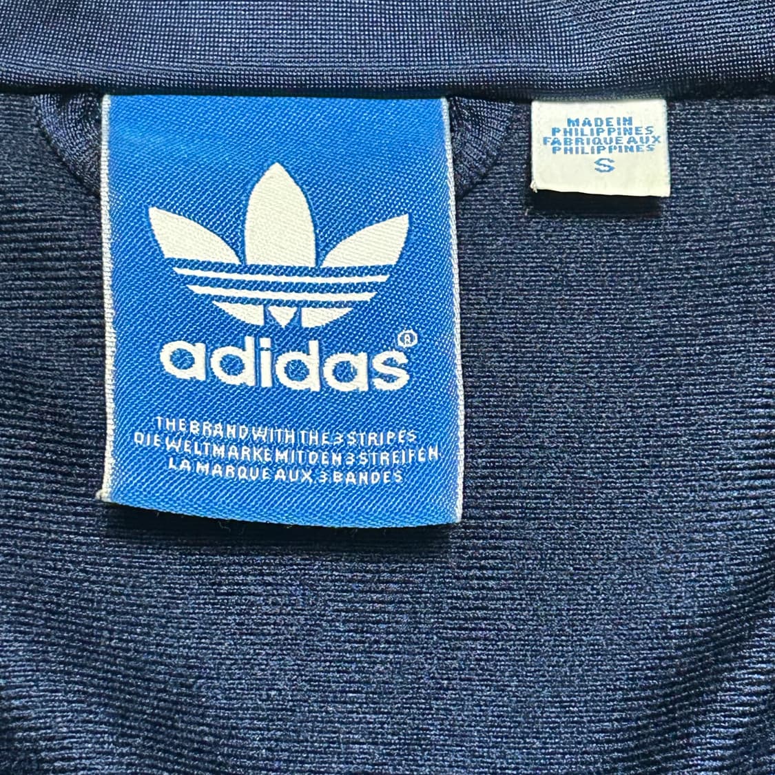 S 아디다스 파이어버드 네이비 옐로우 라인 트랙탑  상품이미지4