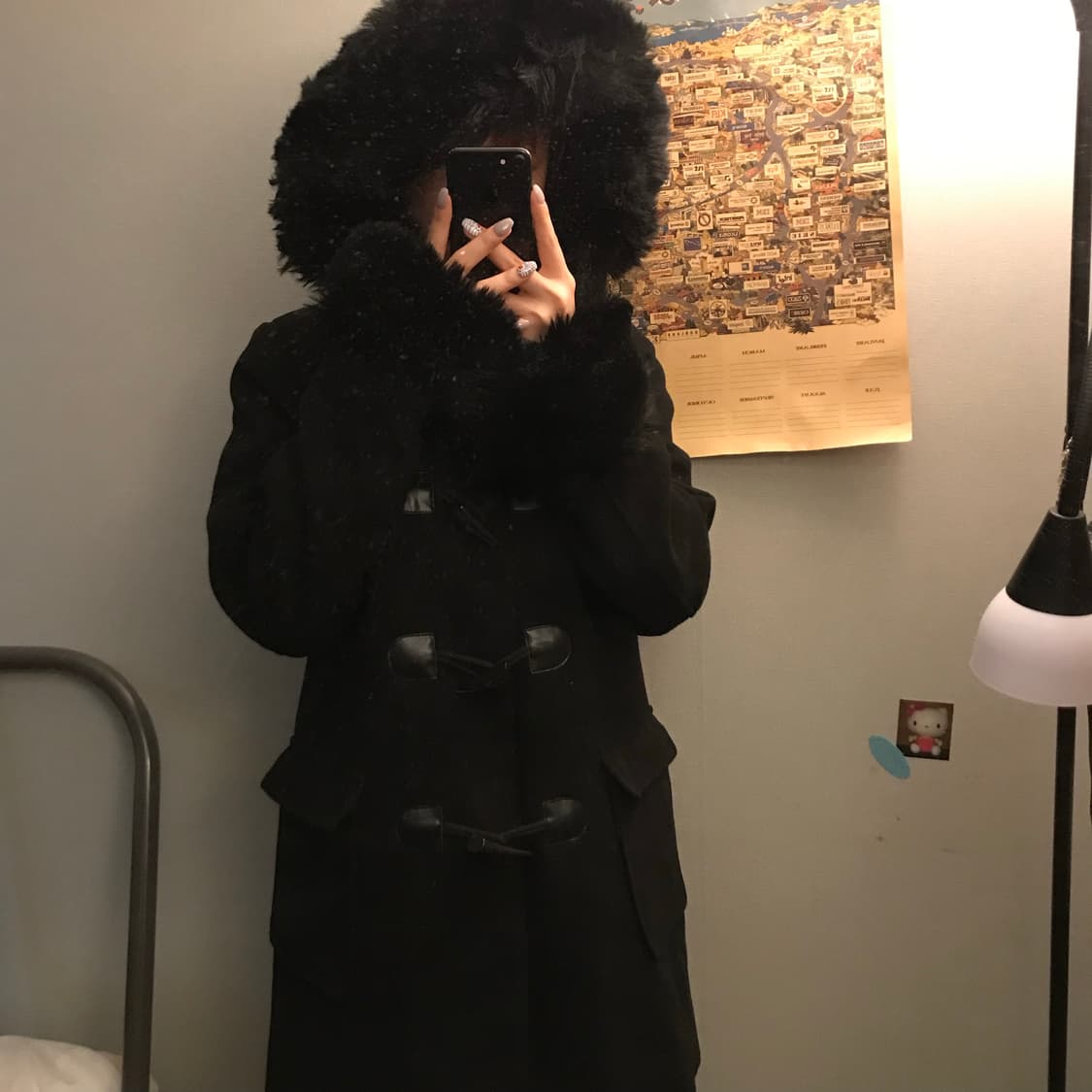 EGOIST 에고이스트 라떼갸루 퍼 떡볶이 코트 상품이미지2