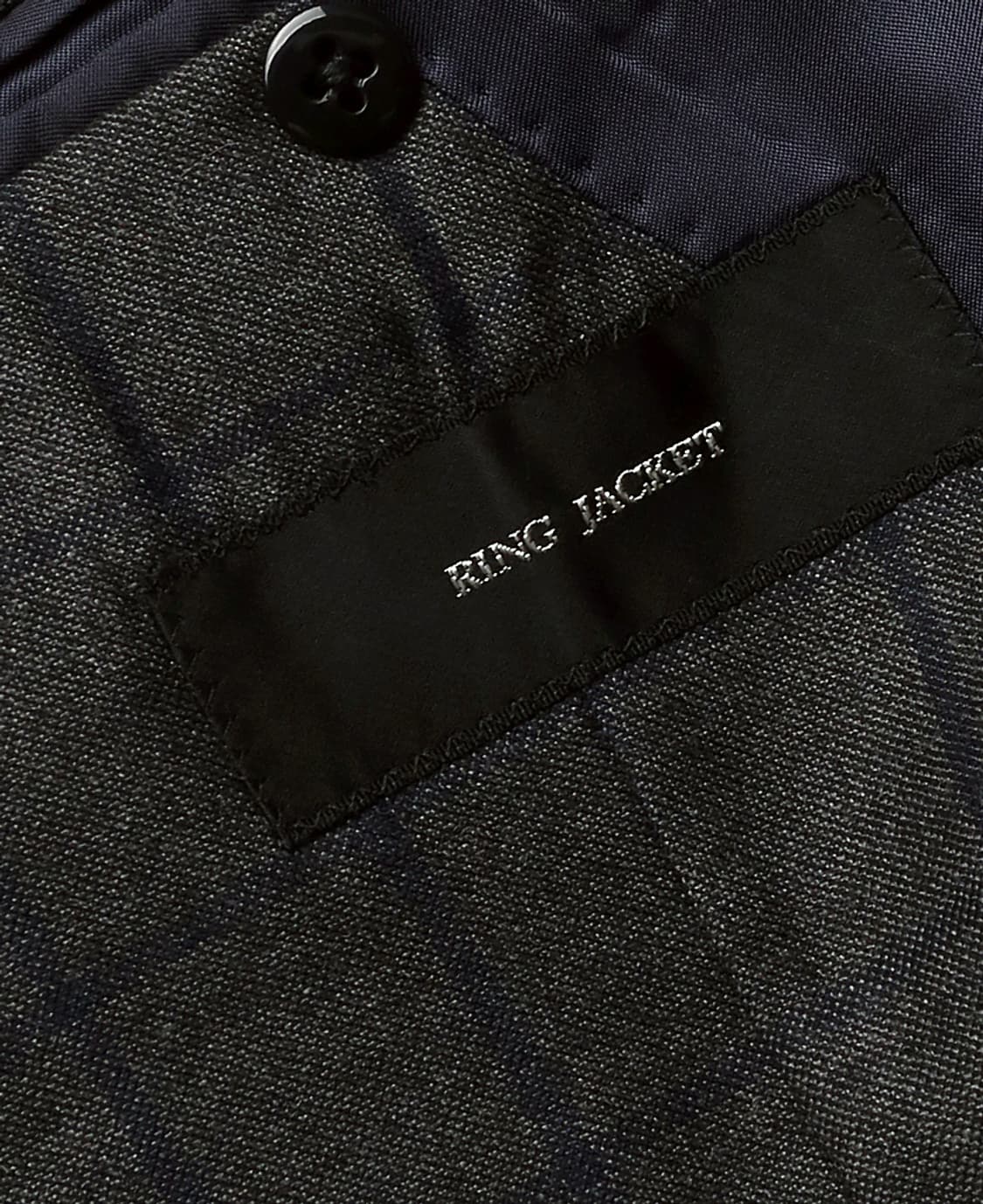 링자켓 [Ring Jacket] 블랙 라벨 울 체크 재팬 나폴리 수트 상품이미지6