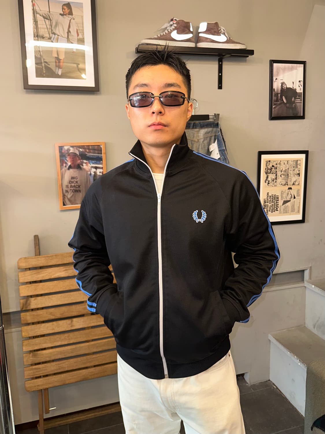 Fred Perry Japan line raglan logo jersey 상품이미지1