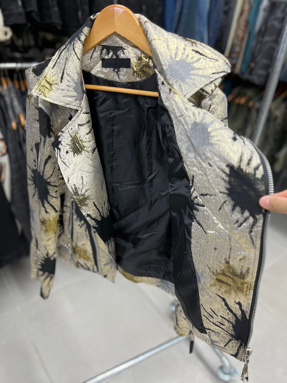 골드블랙 총탄 라이더자켓  상품이미지3