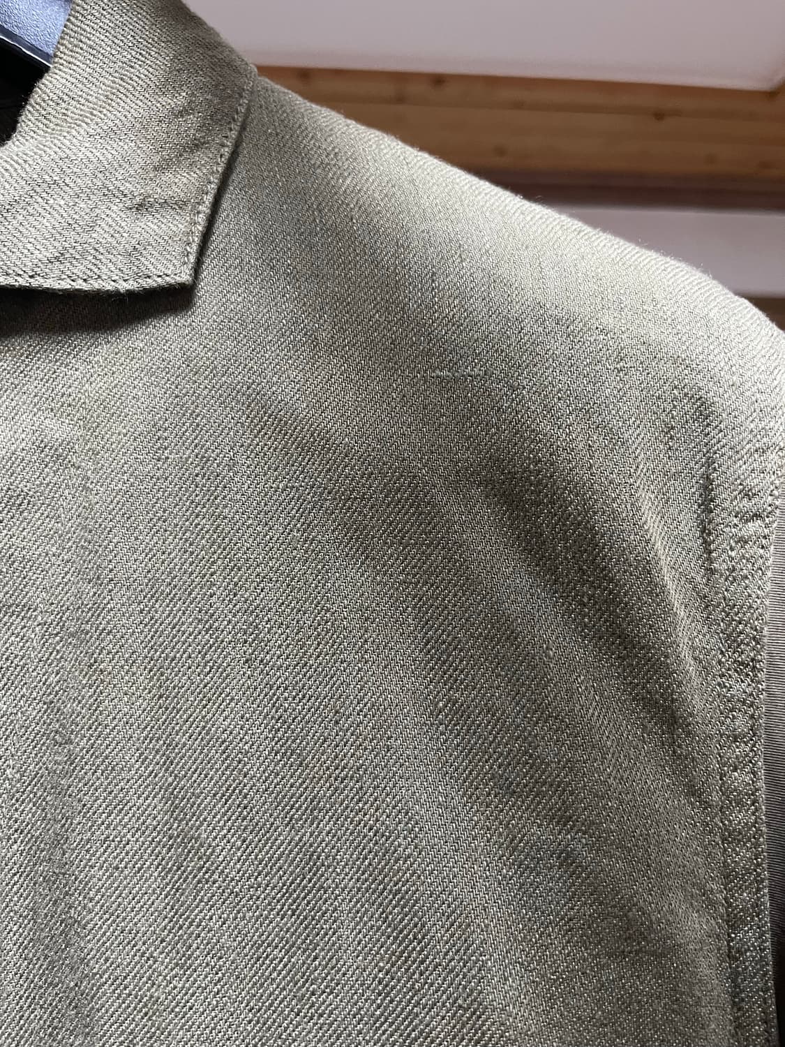 (2) 캐피탈 린넨 치노 크로스 X 개버 링고맨 커버올 카키 상품이미지6