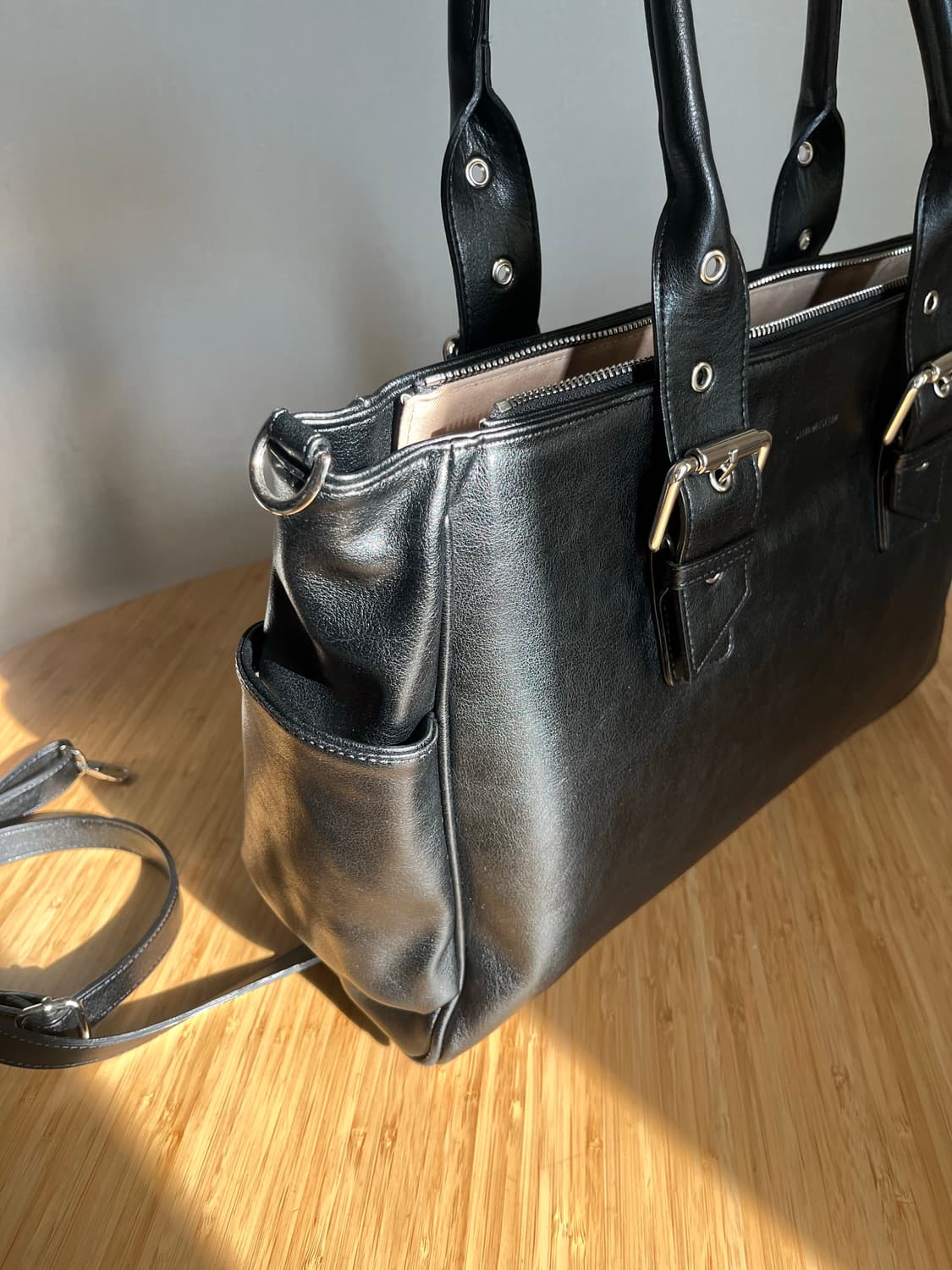 샌드뮤지엄 ROVER TOTE black 토트백 빅백 크로스 상품이미지3