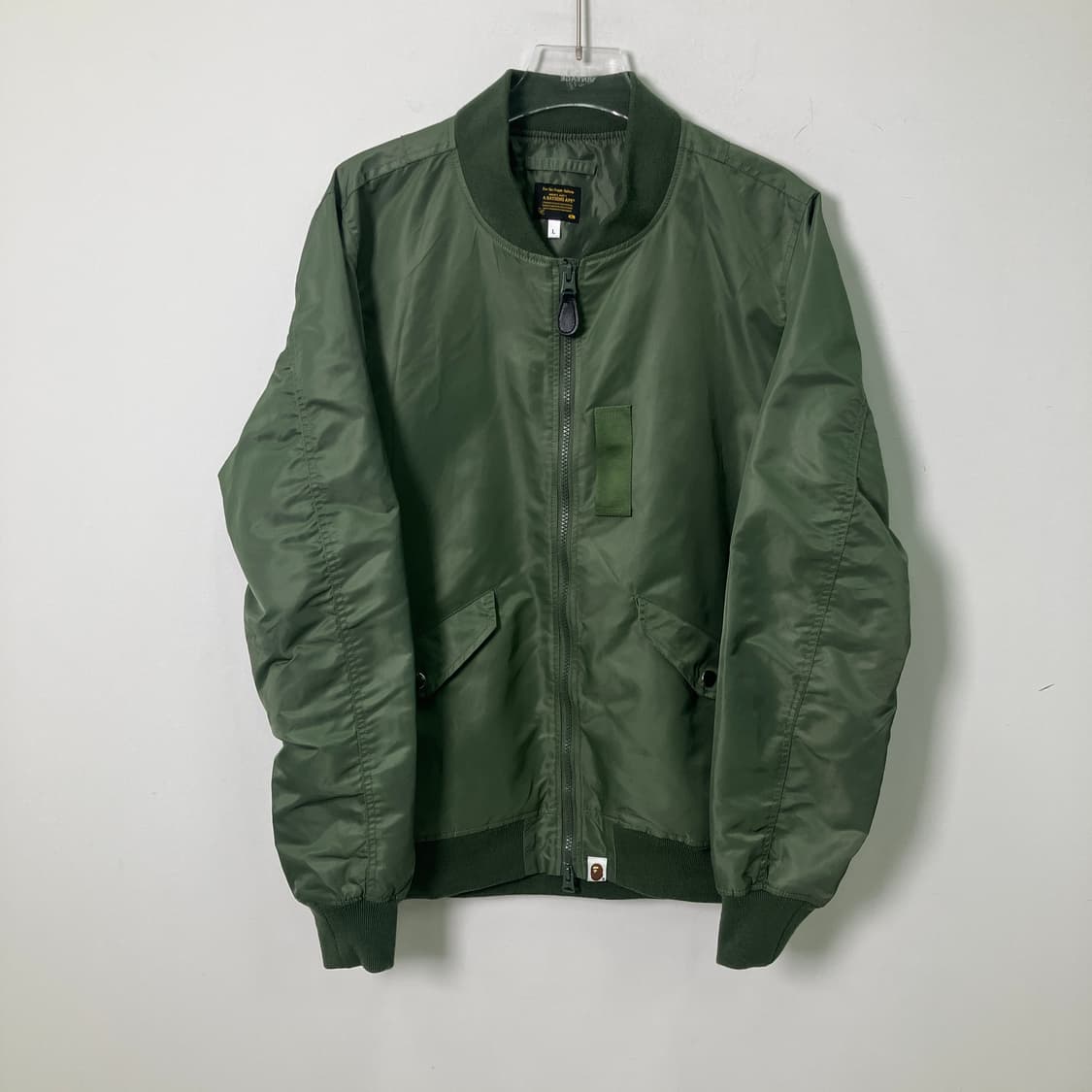 베이프 카키 ma-1 항공 점퍼 L 상품이미지1