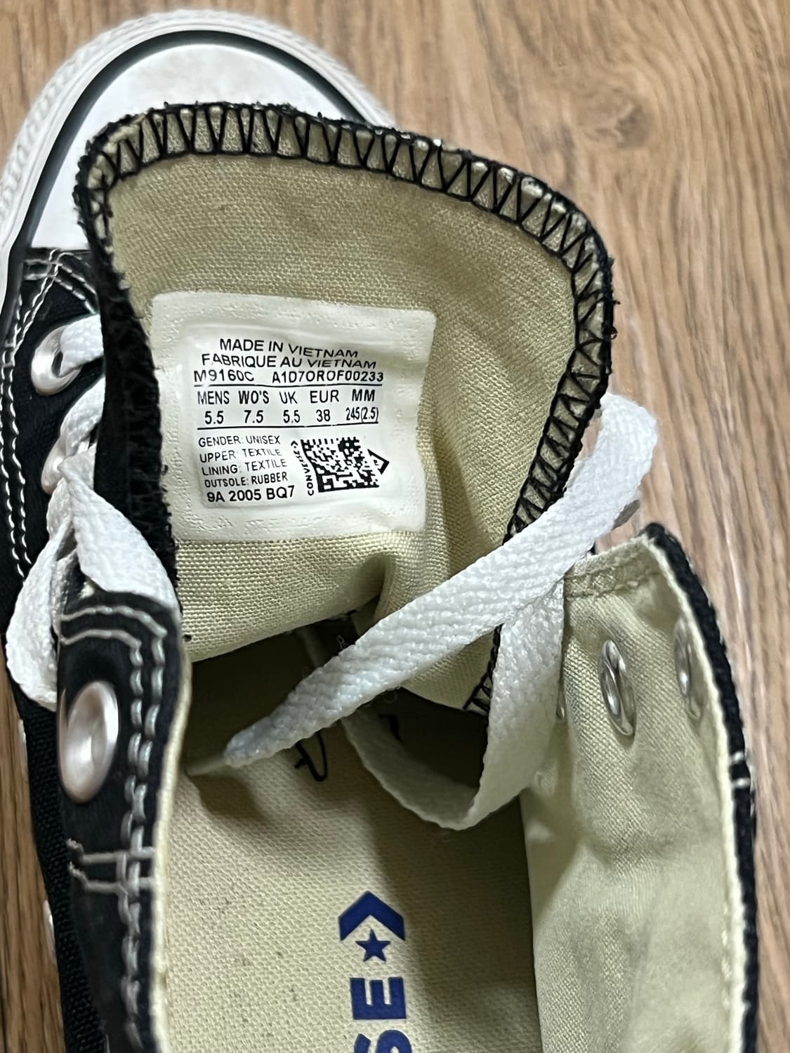 컨버스 올스타 하이 블랙 245 상품이미지3