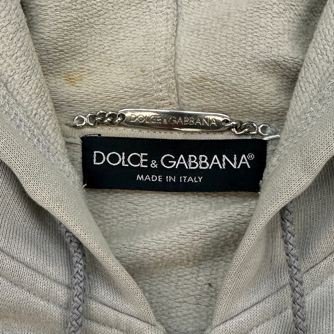 돌체앤가바나 슬리브 로고 후드집업 상품이미지3