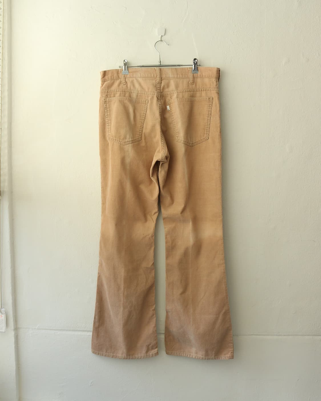 70s 리바이스 646 베이지 코듀로이 벨바텀 부츠컷 팬츠 상품이미지5