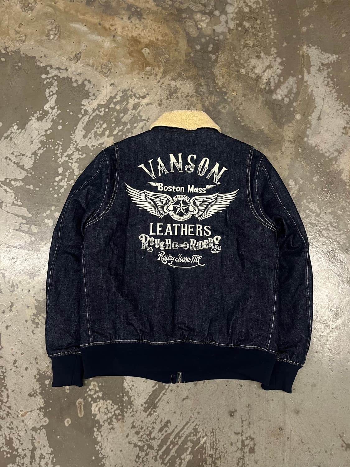 밴슨 시어링 데님 점퍼 L 상품이미지4