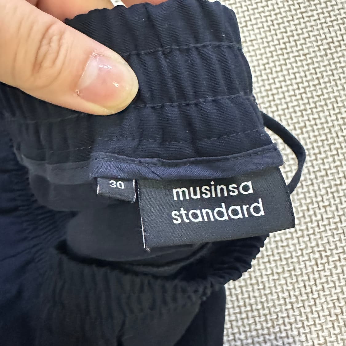 30 무신사스탠다드 밴딩 와이드 팬츠 0427D 상품이미지2