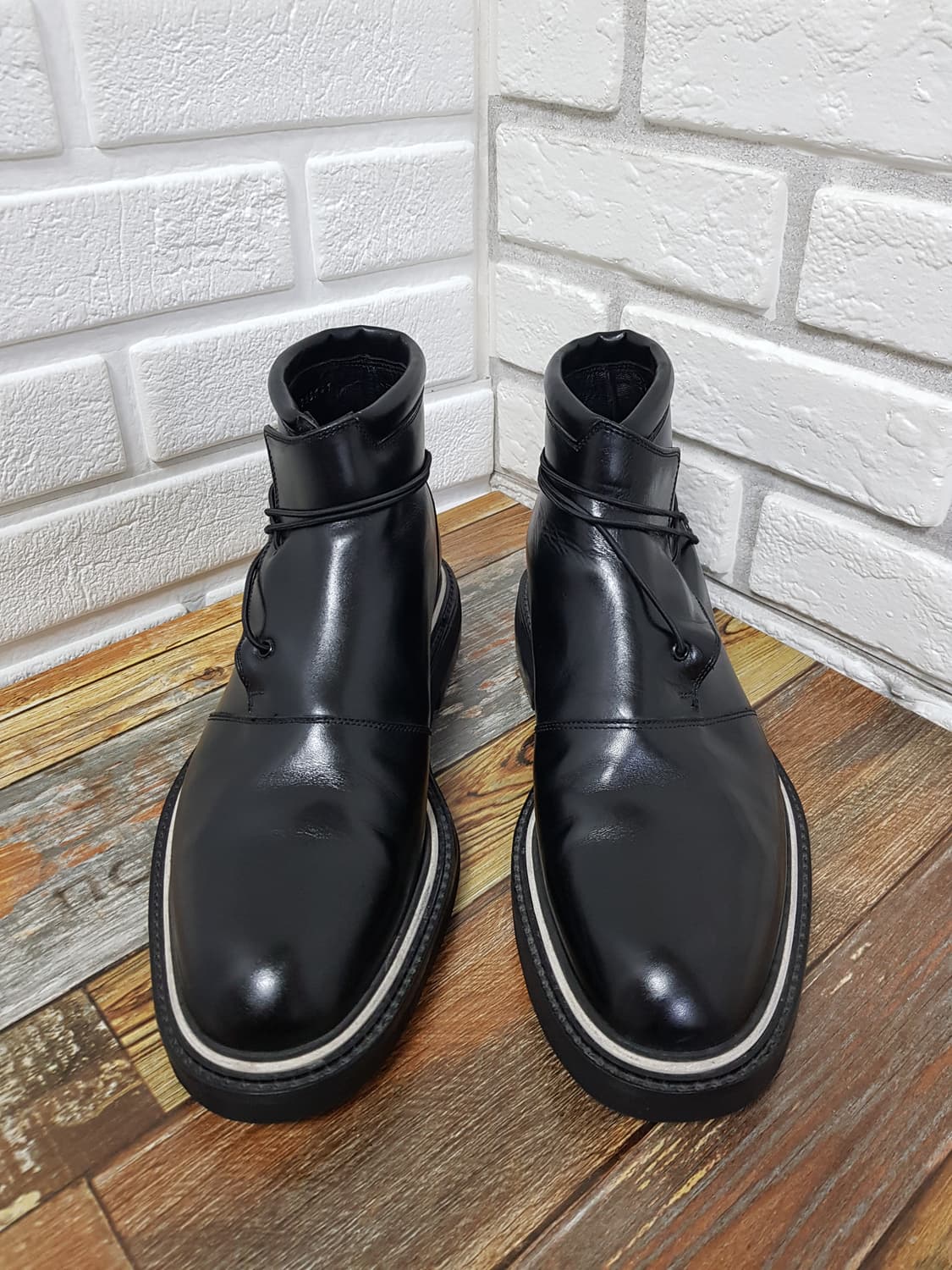 [41/정품] 09aw 디올옴므 레더 앵클부츠 블랙 상품이미지1