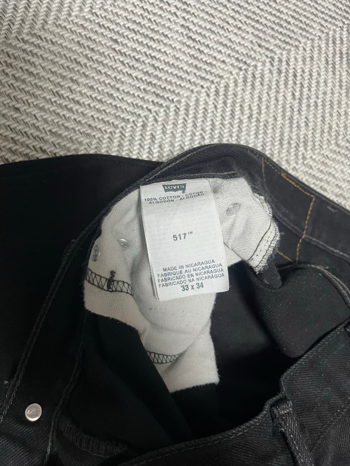 리바이스 517 블랙 33x34 상품이미지3