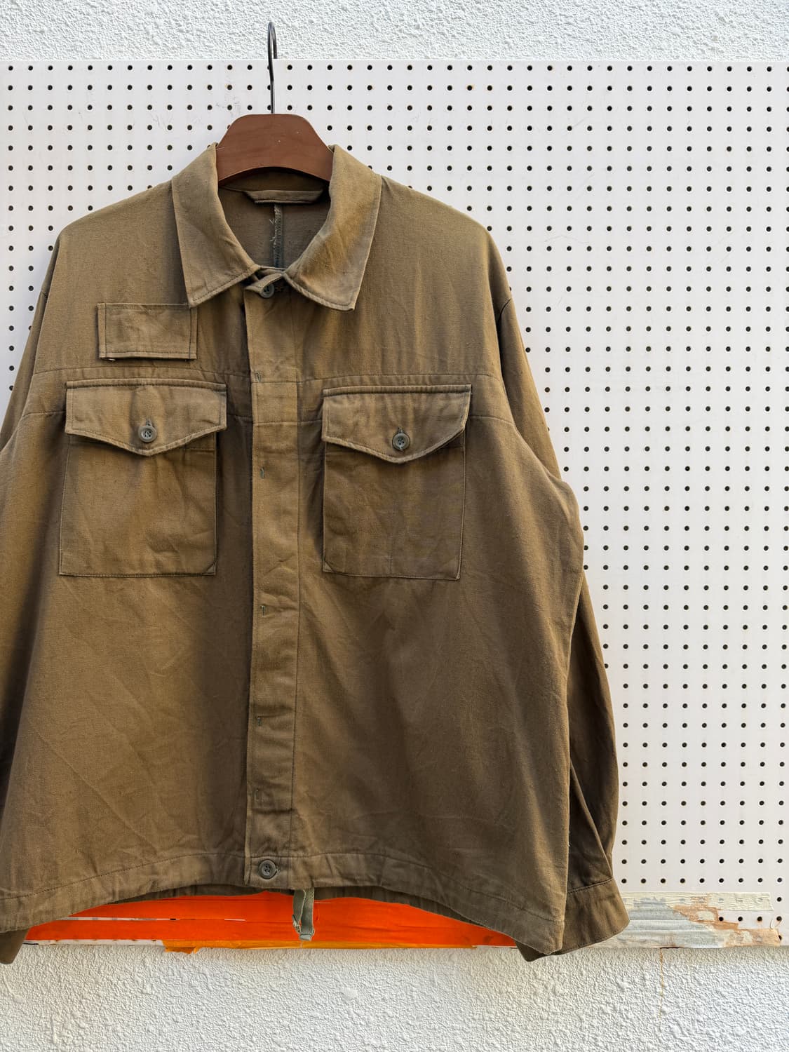 1970s CZECH MILITARY FLY FRONT 체코군 워크자켓 상품이미지5