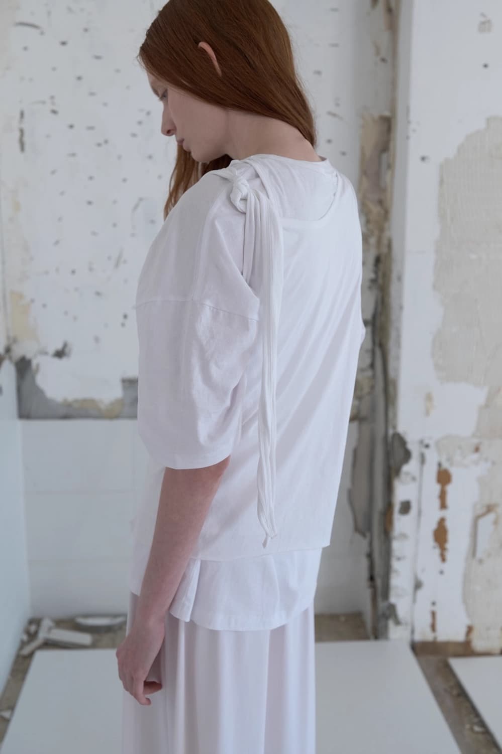 REPOS LAYERD WRAP SLEEVELESS T-SHIRTS  상품이미지5