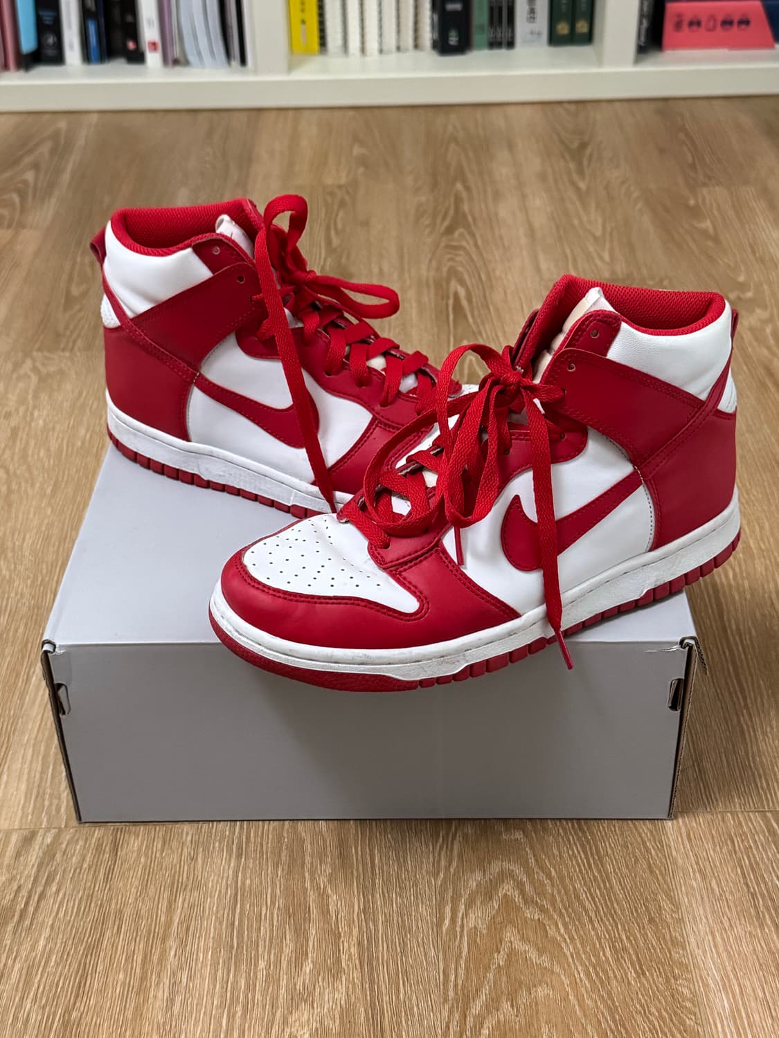 나이키 덩크 하이 챔피언쉽 레드/화이트 250 상품이미지4