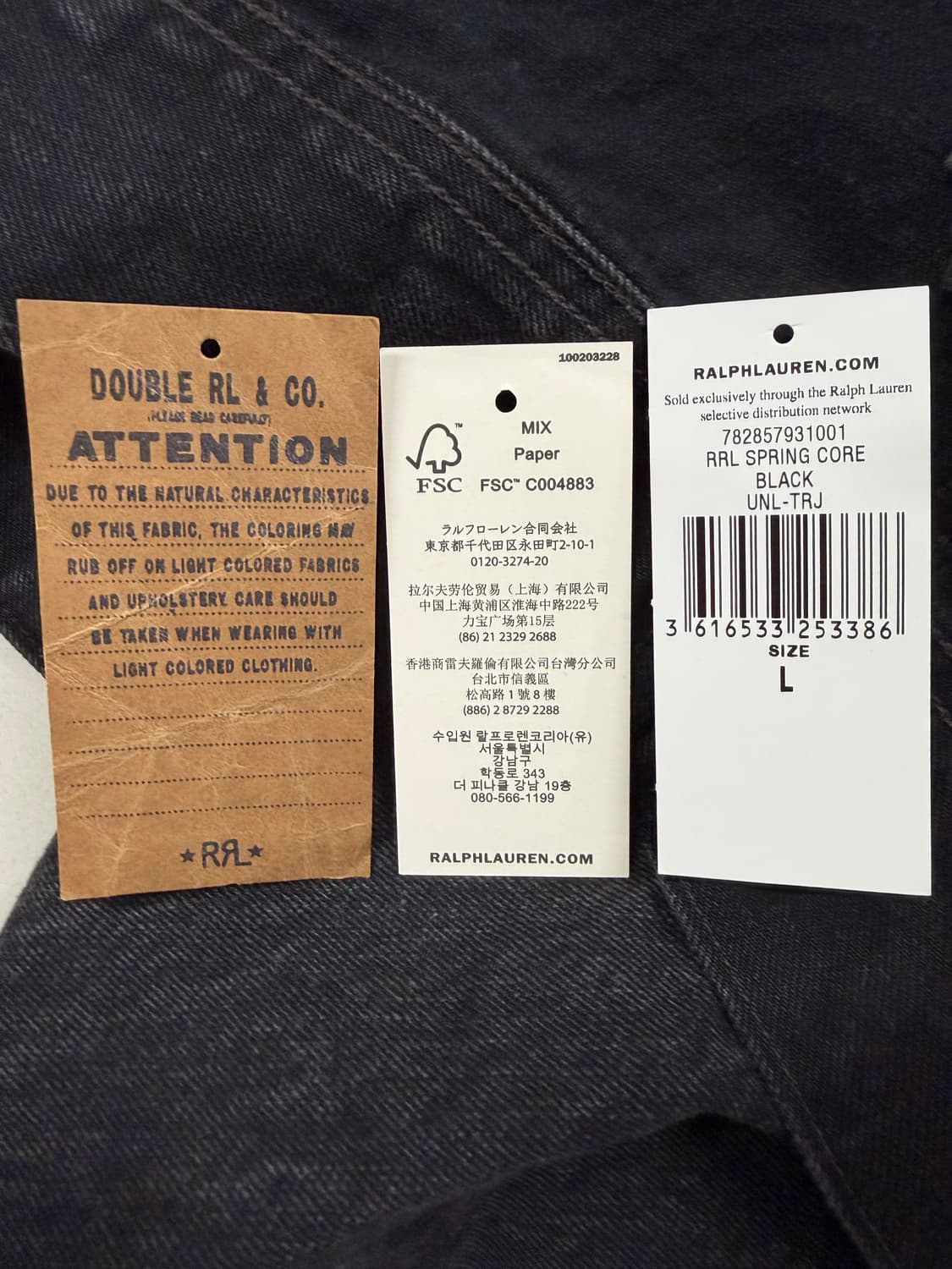 더블알엘 rrl 트러커 신형 블랙 lot 271 L사이즈 상품이미지7