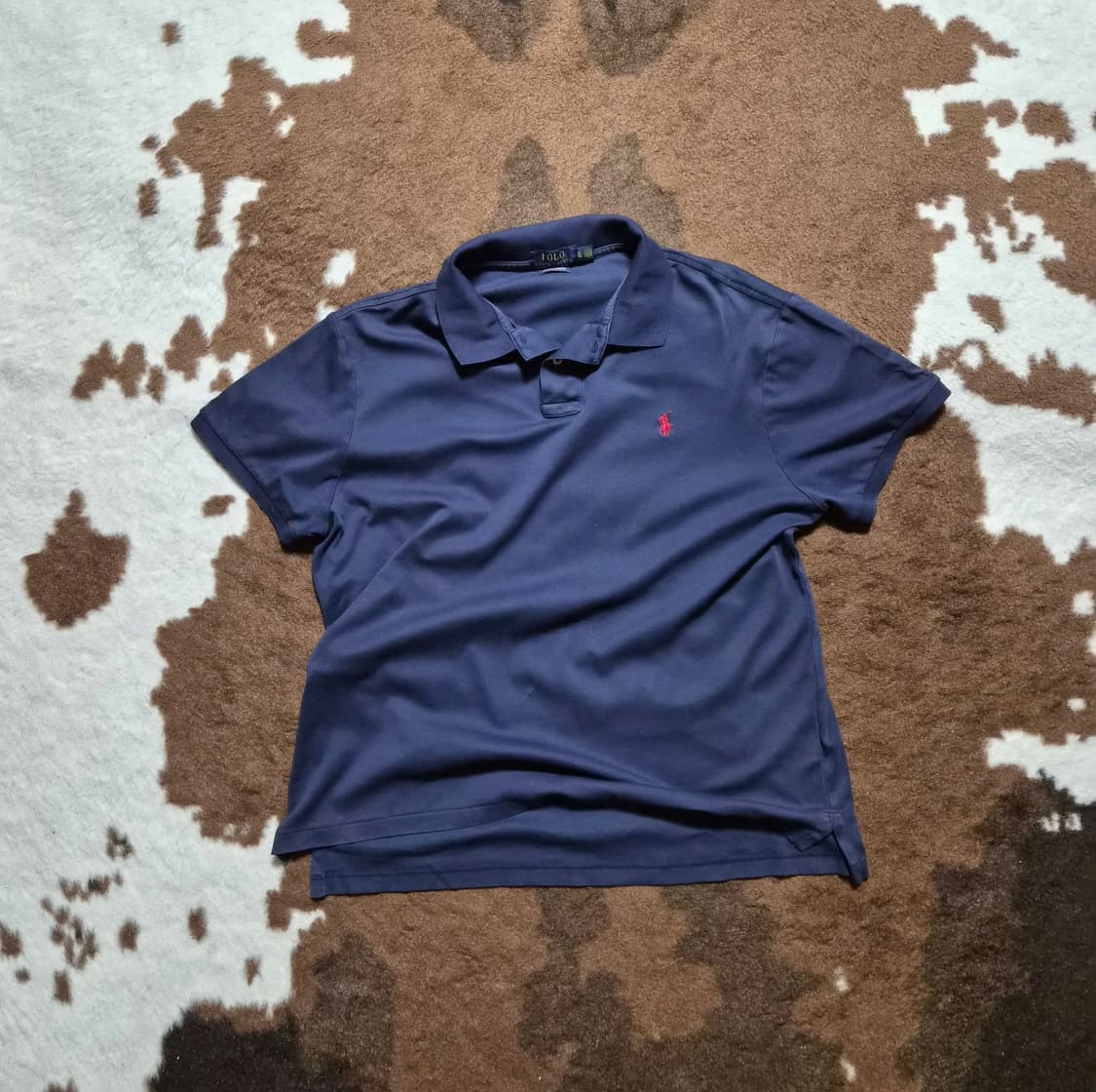 폴로 랄프로렌 남성용 반팔 피켓 셔츠(XL) 상품이미지1
