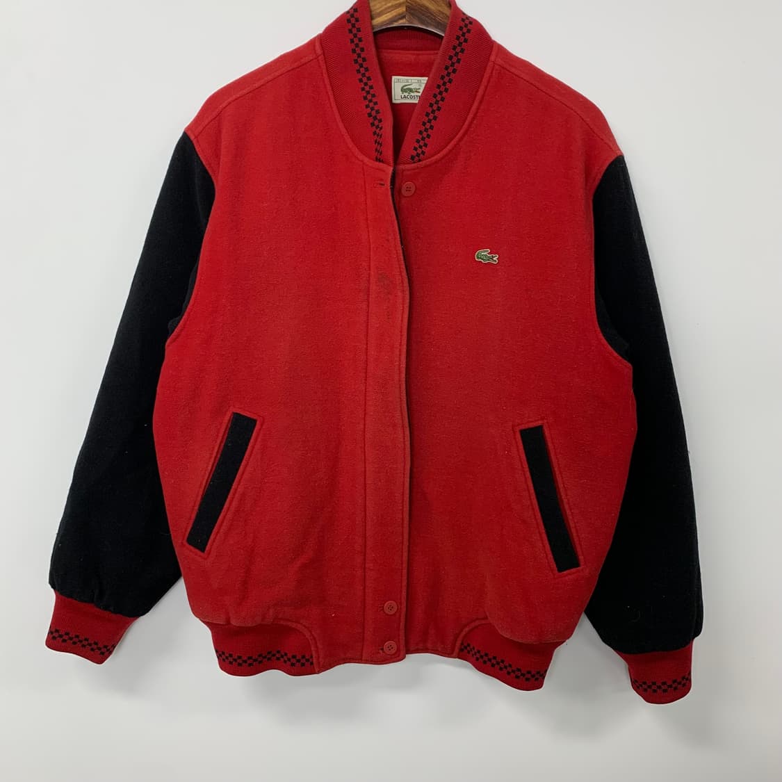 라코스테 90s 배색 모직 자켓 상품이미지2