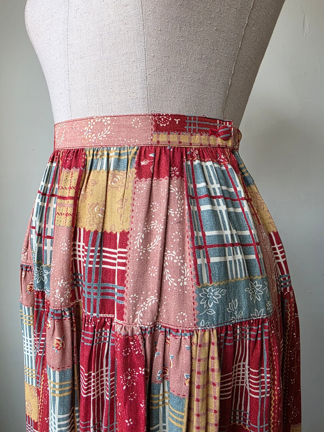 패치워크 롱 스커트 상품이미지3