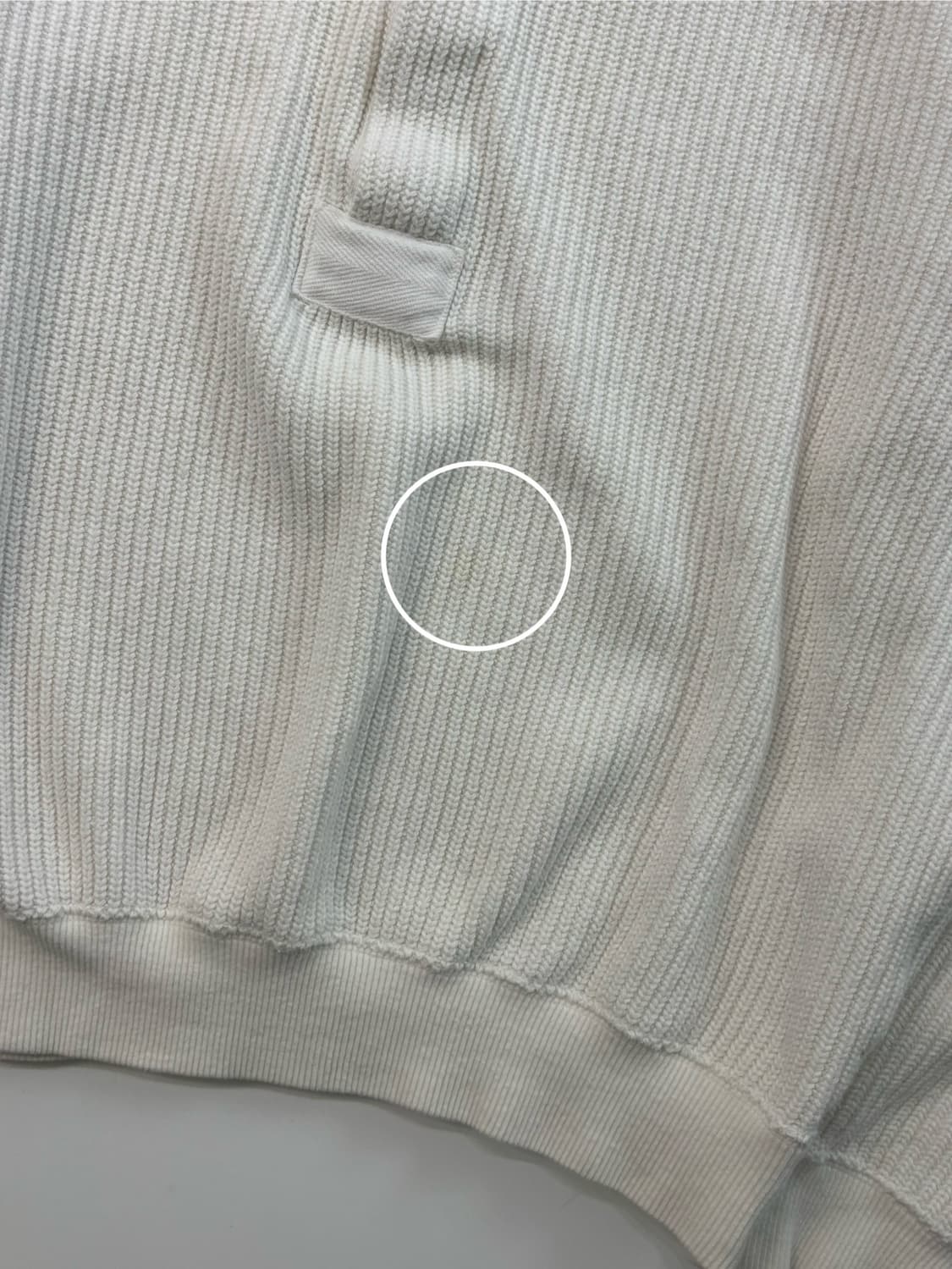 Issey Miyake 이세이미야케 90s 화이트 모크넥 니트 상품이미지7