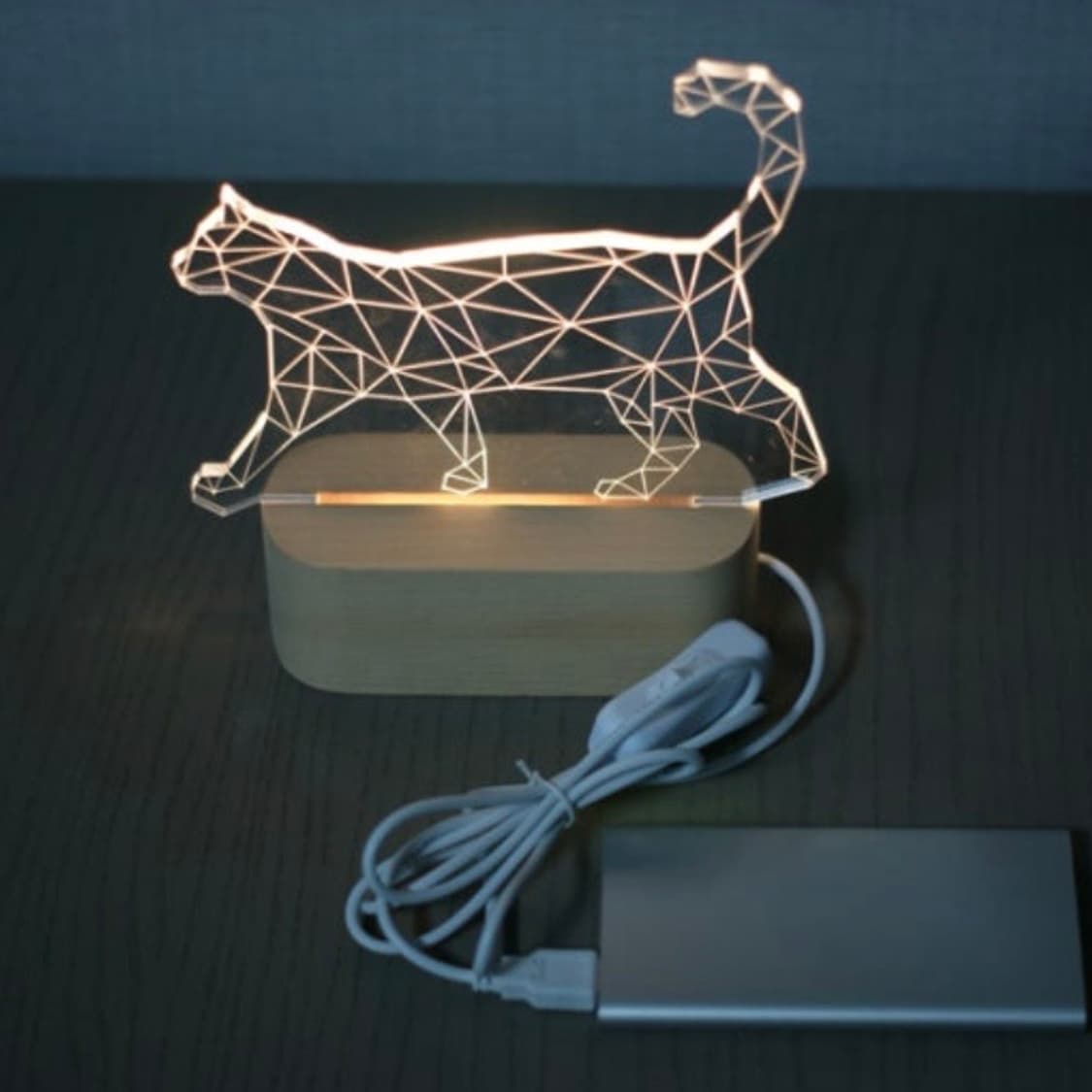고양이 3D LED 아크릴 무드등 상품이미지5