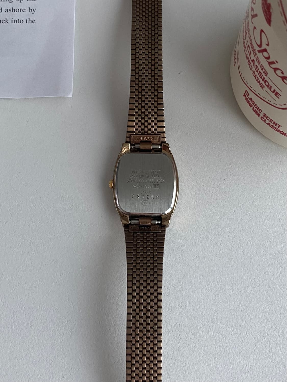 Seiko 세이코 알바 AlBA ESTATE 샴페인 골드 스퀘어 쿼츠 상품이미지5