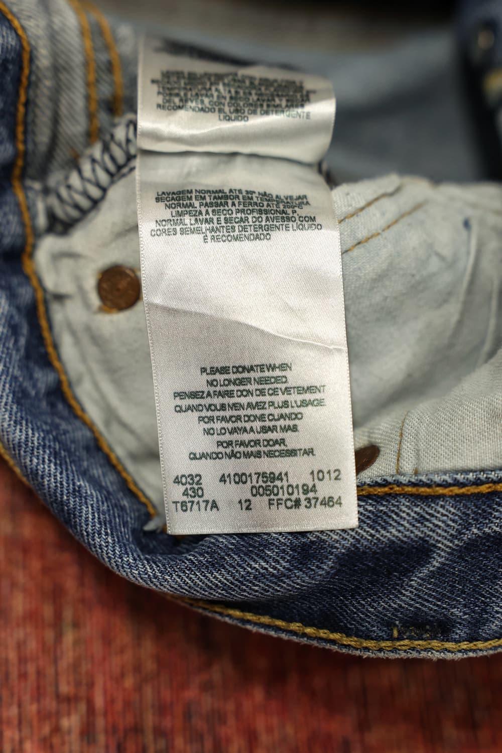 리바이스 501 커스텀 데님팬츠 판매 상품이미지7