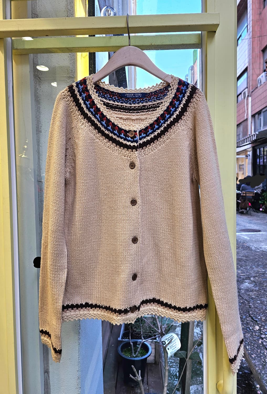 Jean-cox 에스닉 울 가디건 상품이미지3