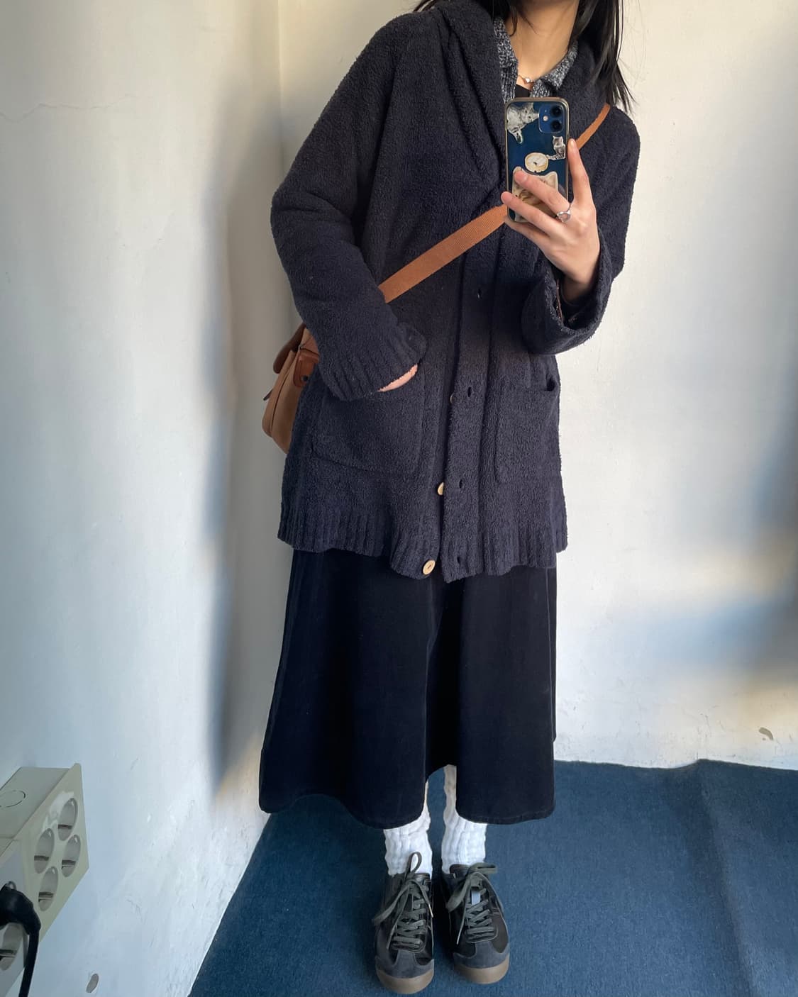 Buckle strap corduroy skirt 상품이미지10