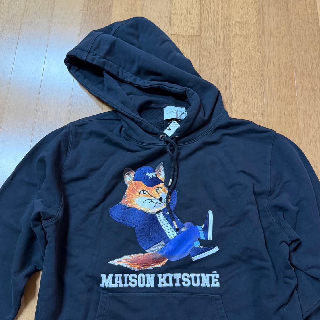 새상품) 메종키츠네 드레스드 폭스 후드티 블랙 (S) 상품이미지1