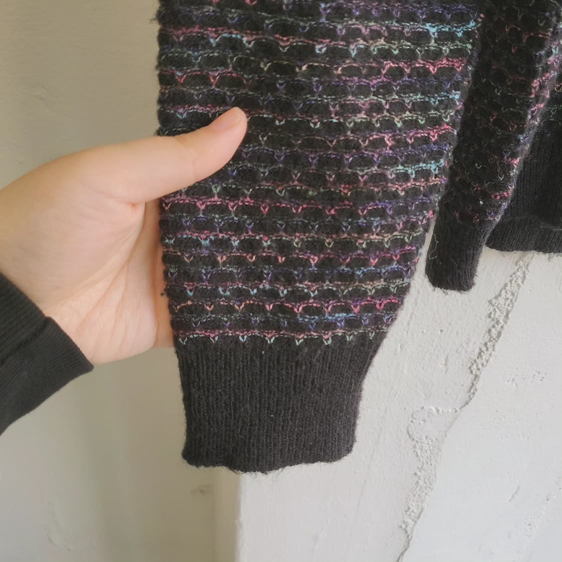 Pearlpear 멀티컬러 브이넥 니트 상품이미지4