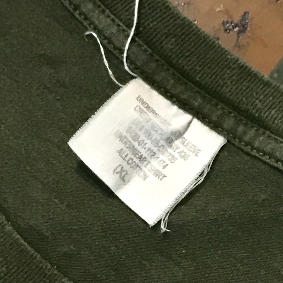 밀리터리 빈티지 네이비씰 카키 숏 슬리브 남성 105 110 사이즈 상품이미지4