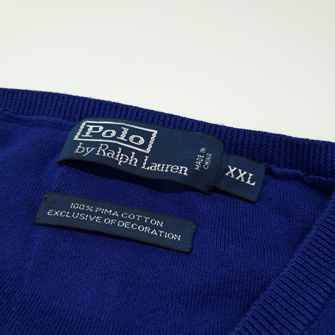 CL159 2XL 폴로 피마코튼 니트 베스트 상품이미지3