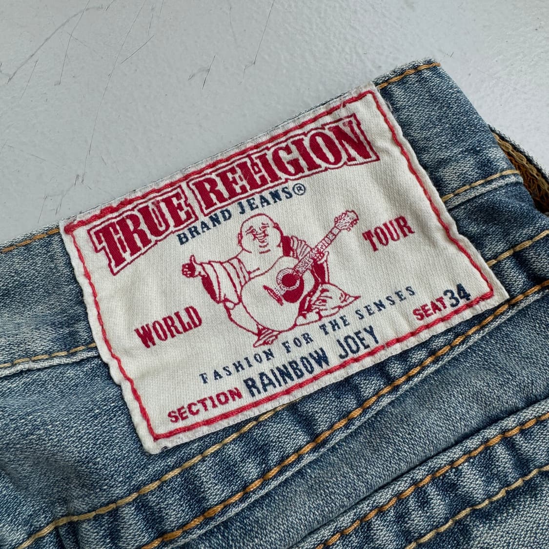 트루릴리전 Y2K 레인보우 조이 부츠컷 데님팬츠 상품이미지7