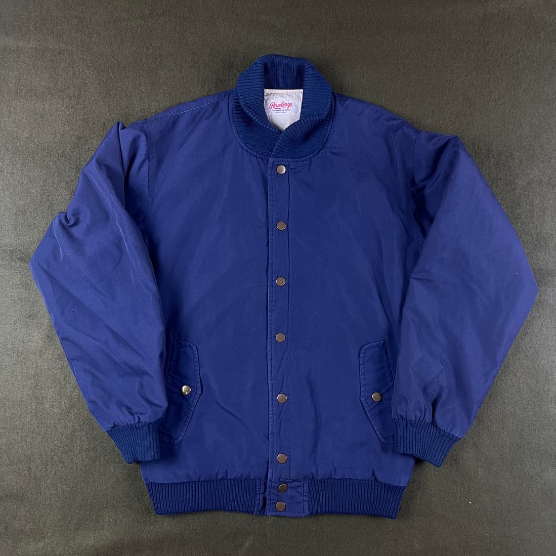 80-90s MFD. BY ASICS 블루종 야구자켓 (실측확인) 상품이미지1