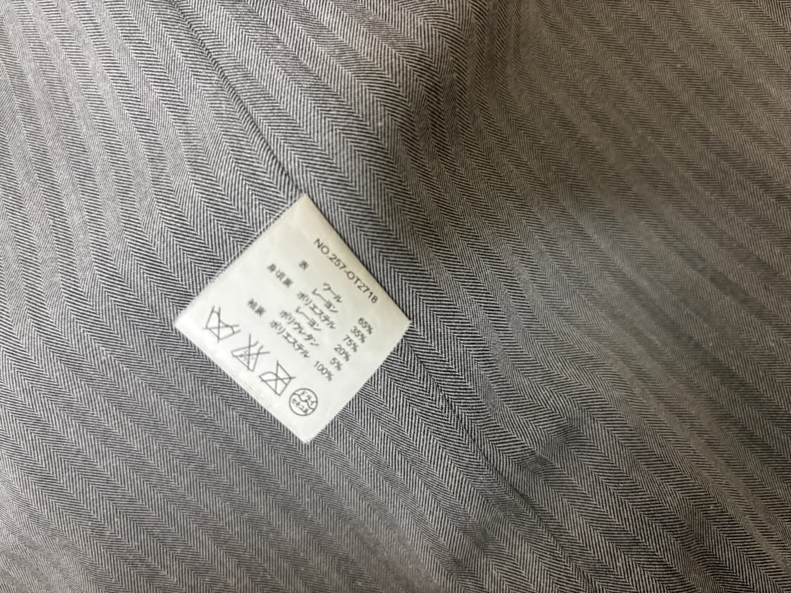 상태최상 모직 울 더블버튼 타탄체크 피코트 남여공용 남s 여L 갸루 상품이미지4