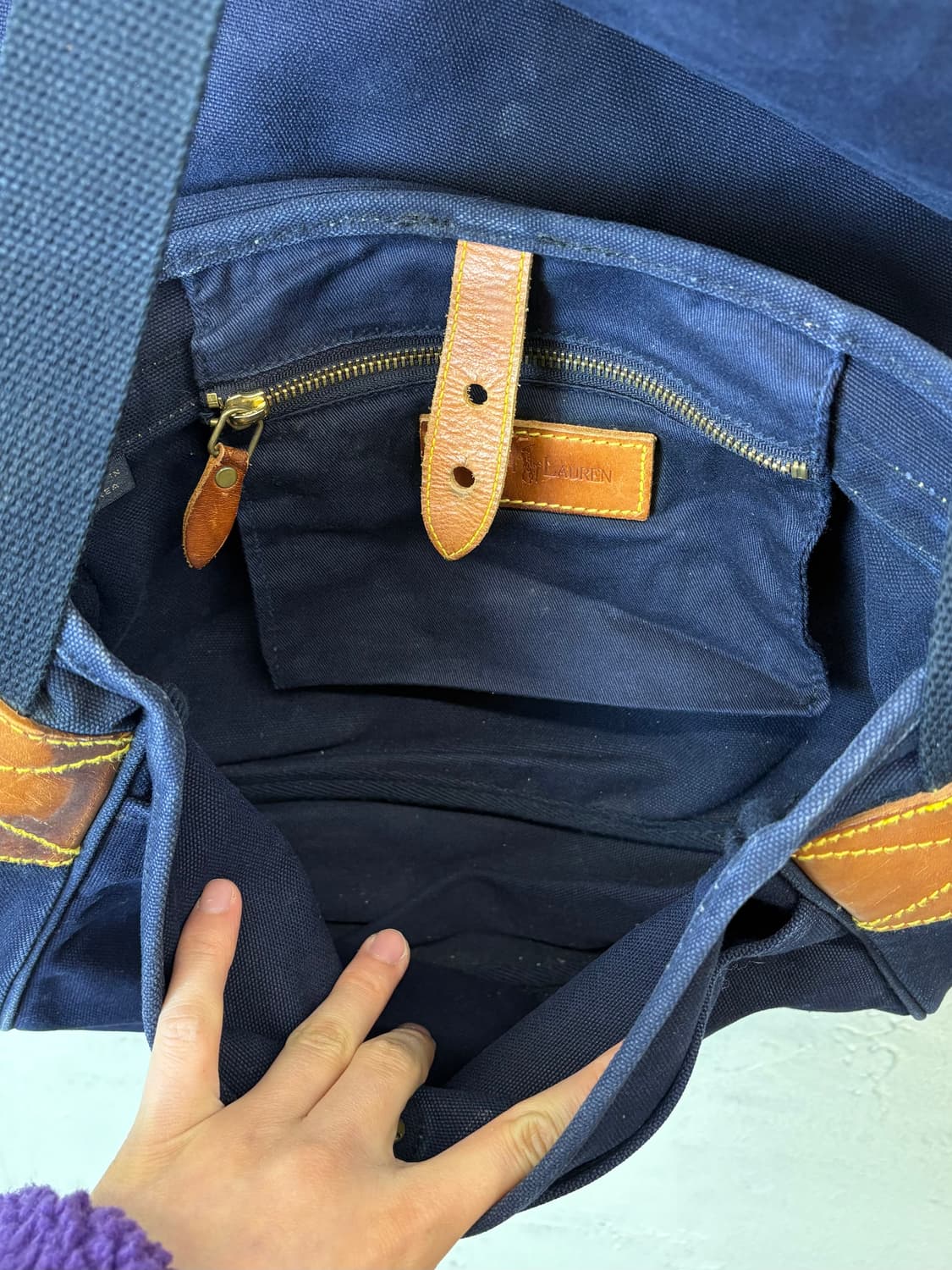 폴로랄프로렌 90s 빈티지 마린 캔버스 크로스백 상품이미지8
