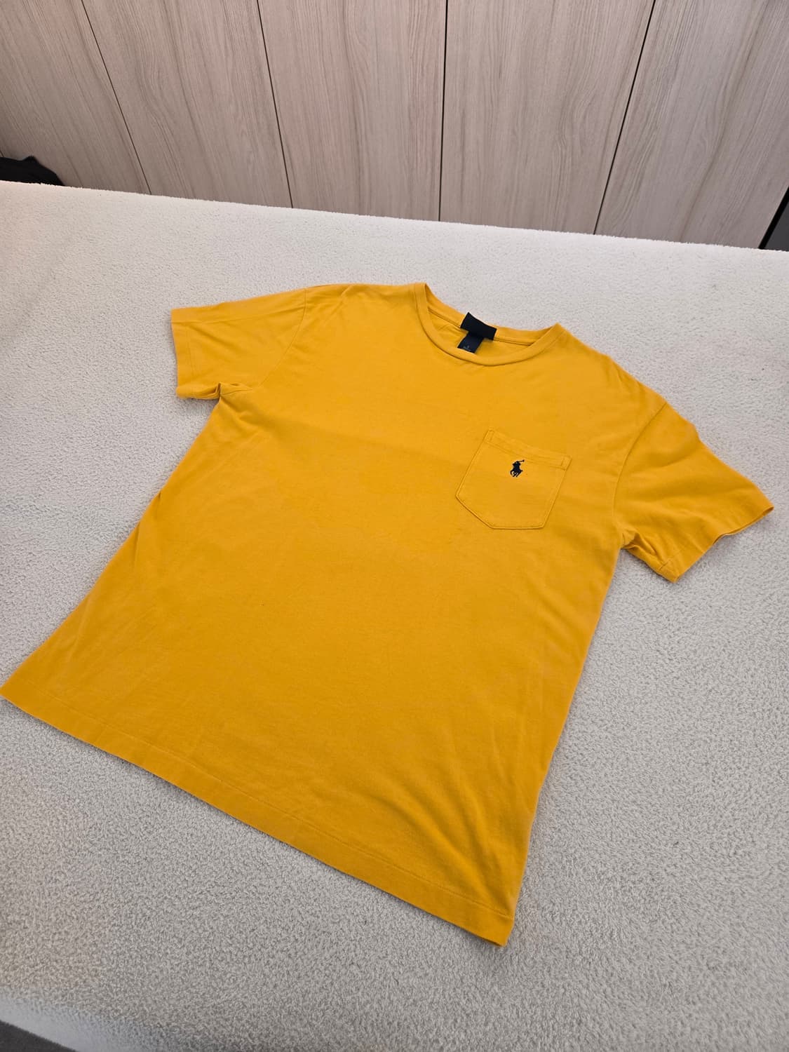 폴로 랄프로렌 포켓 반팔 티셔츠 옐로우 S 상품이미지1