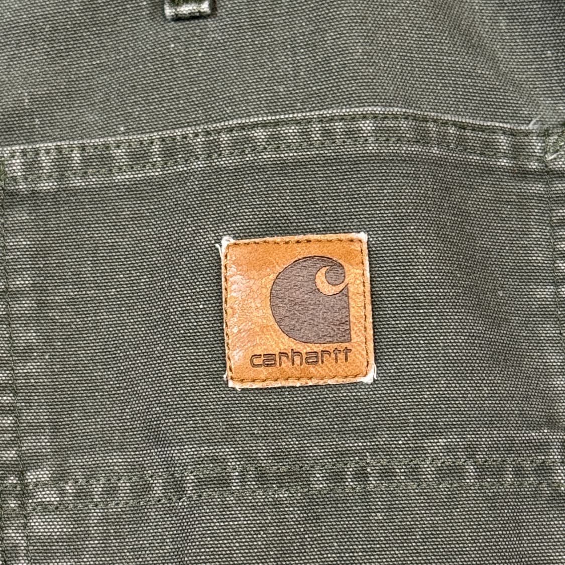 36inch) 칼하트 카펜터 워크팬츠 모스그린 덕 캔버스 상품이미지3