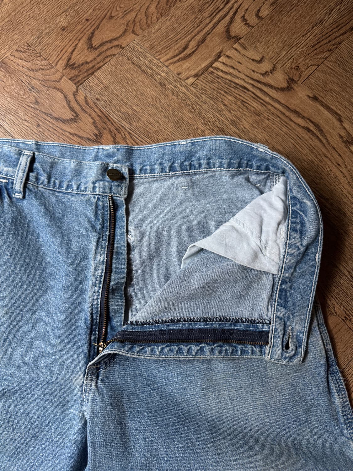 [34]90's 칼하트 USA 유니온메이드 이지 카펜터 워크 데님 팬츠 상품이미지3