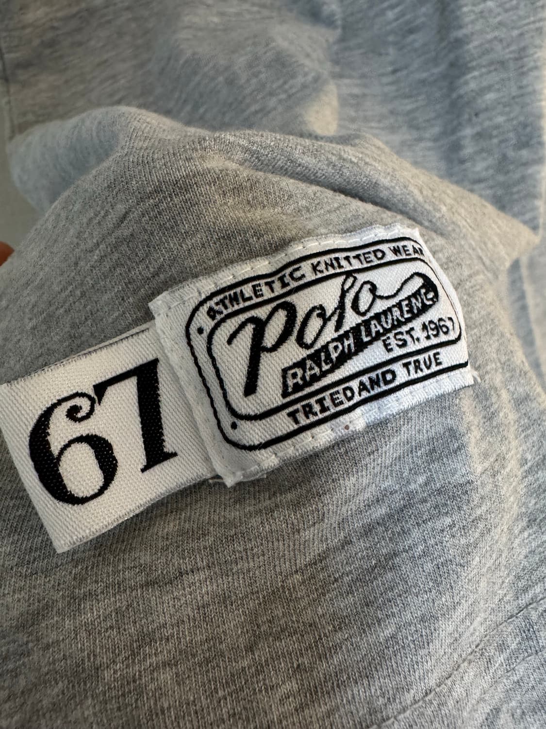 [2XL]폴로 랄프로렌 프린팅로고 반팔 티셔츠 그레이 상품이미지4
