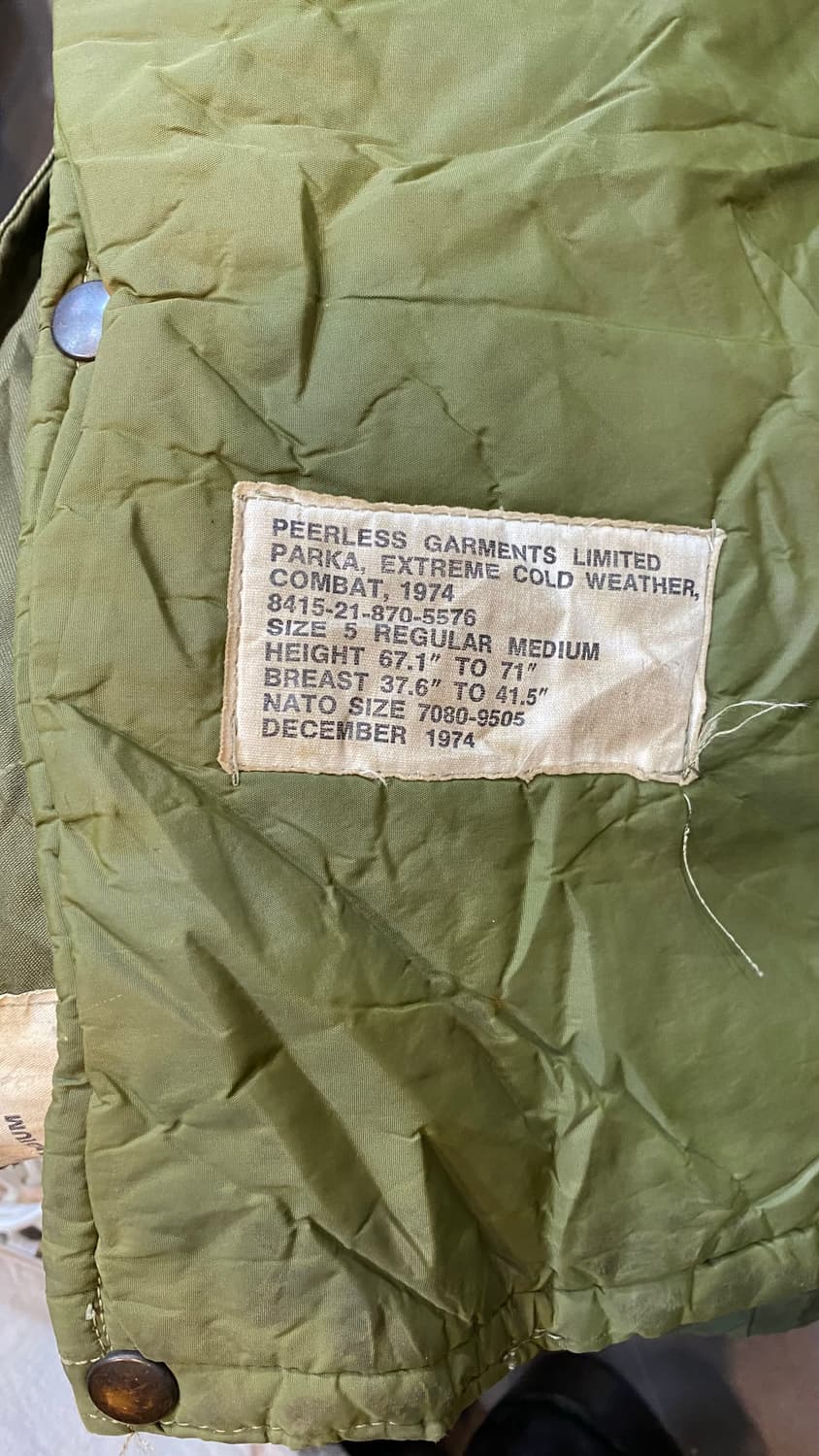 피쉬테일파카 70‘s France 상품이미지3