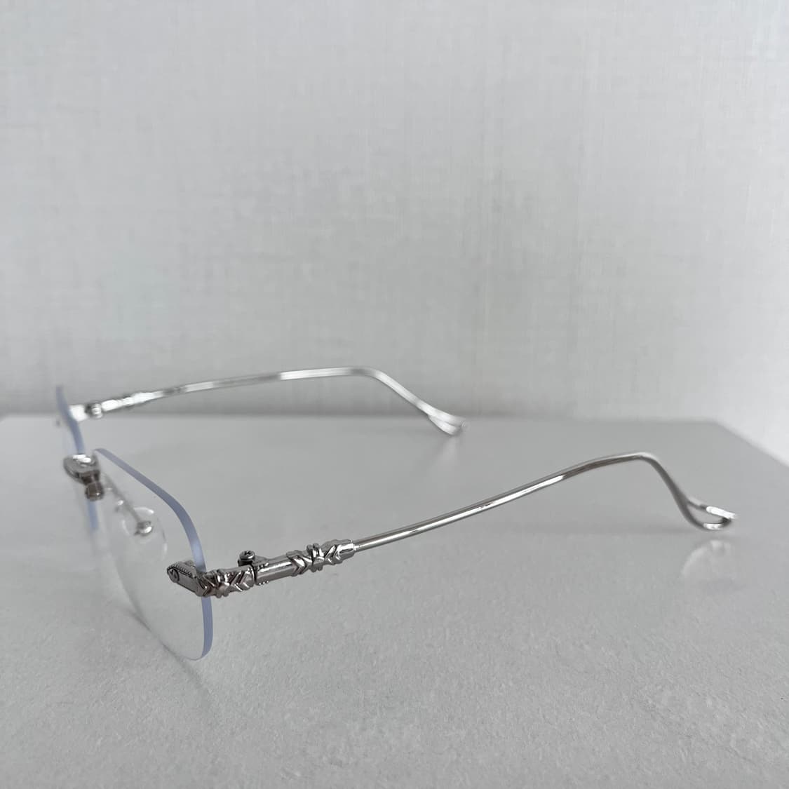 무테 실버 안경 상품이미지3