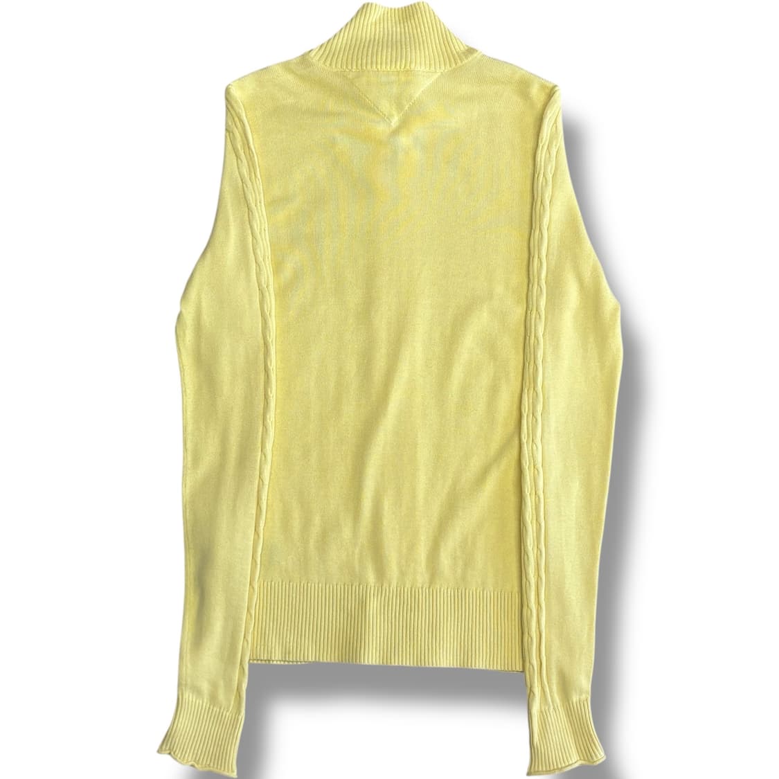 Tommy Hilfiger 여성용 코튼 케이블 엘로우 니트집업 상품이미지2