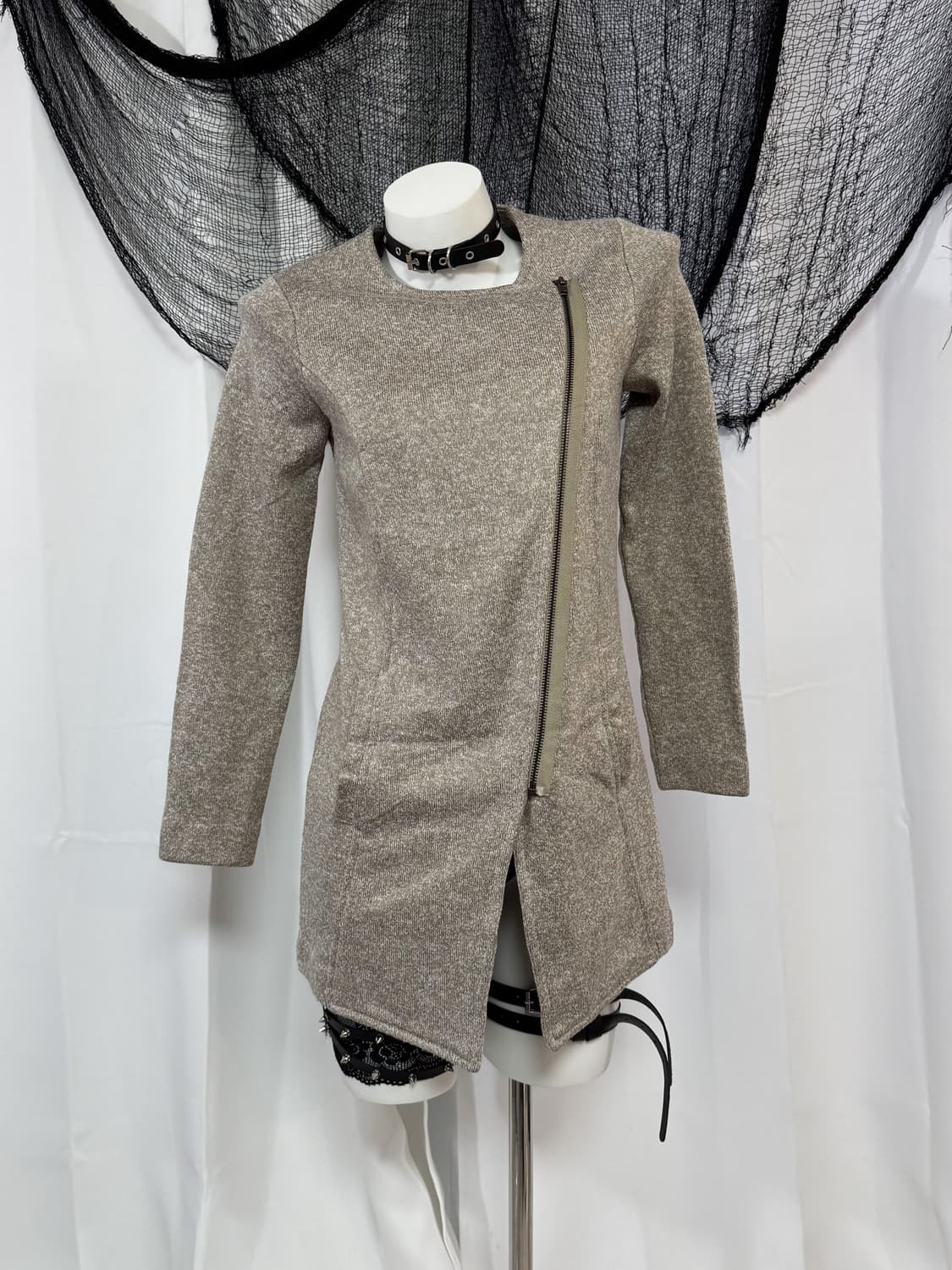 beige zip up jacket 상품이미지2